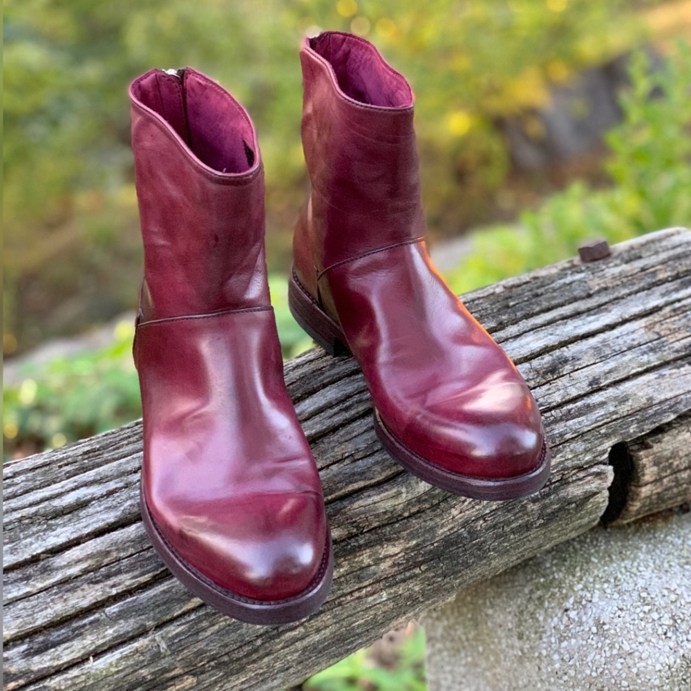 Pantanetti Ankle boot Brushed & hand-dyed leather